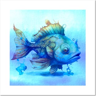 Fin The Tropical Fish Posters and Art